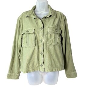 American Eagle Military Jacket Size Medium Barn Chore Coat Oversized Denim